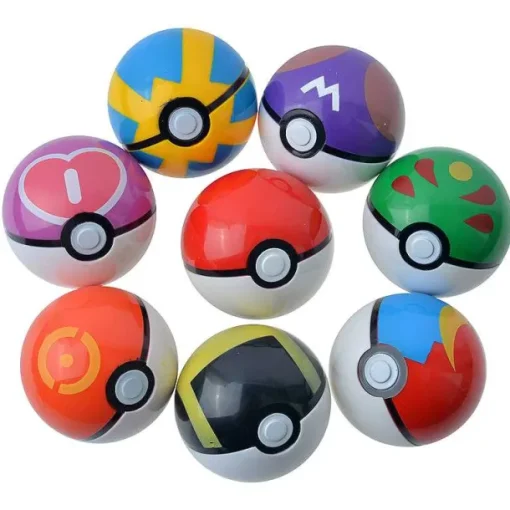 Pkm.store Pokeball & Pokebälle-4 Bis 20 Pokebälle Mit Pokemon Figuren Im Set (Zufallige Wahl)