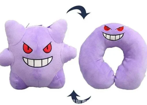 Pkm.store Sonstiges Merchandise-2 In 1 Pokemon Pluschtier Und Nackenhornchen Gengar