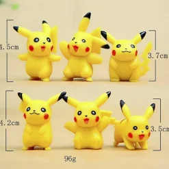 Pkm.store Pokemon Figuren-6 Pikachu Pvc Pokeball Figuren (Ca.4 Cm)