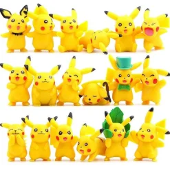 Pkm.store Pokemon Figuren-18 Stk. Pikachu Figuren (Ca. 4Cm)
