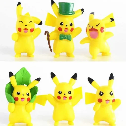 Pkm.store Pokemon Figuren-18 Stk. Pikachu Figuren (Ca. 4Cm)