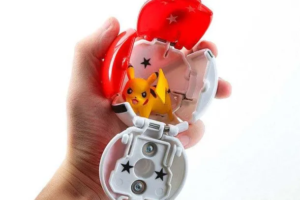 Pkm.store Sonstiges Merchandise-4 Stk. Pokeball Go / Pokemon Pokebälle