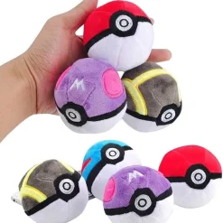 Pkm.store Pokeball & Pokebälle-10 Stk. Pokeball Plusch Set (Ca. 7Cm)