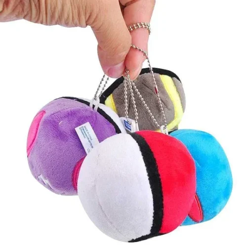 Pkm.store Pokeball & Pokebälle-10 Stk. Pokeball Plusch Set (Ca. 7Cm)