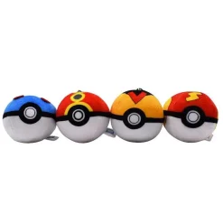 Pkm.store Pokemon Kuscheltiere-15 Stk. Pokemon Ball Plusch Keychain Masterball Kollektion