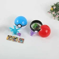 Pkm.store Pokeball & Pokebälle-50 Stuck Pokemon Pokebälle, Gefullt Mit Figuren Und Sticker