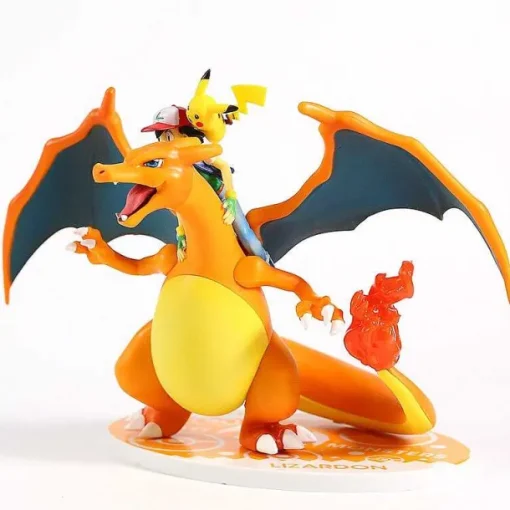 Pkm.store Pokemon Spielzeug-Ash Ketchum & Charizard / Glurak Lizardon Sammel Figur Pokemon