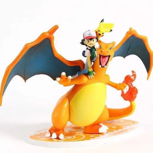 Pkm.store Pokemon Spielzeug-Ash Ketchum & Charizard / Glurak Lizardon Sammel Figur Pokemon