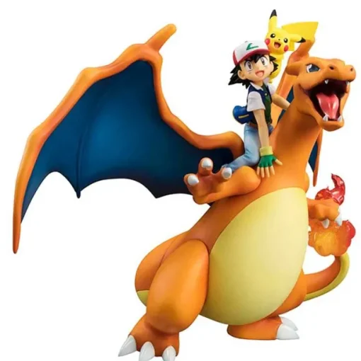 Pkm.store Pokemon Spielzeug-Ash Ketchum & Charizard / Glurak Lizardon Sammel Figur Pokemon