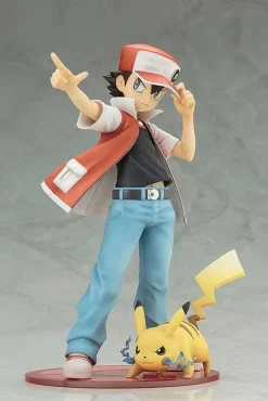 Pkm.store Pokemon Figuren-Ash Ketchum & Pikachu Pokemon Figuren Set (Ca. 15Cm)