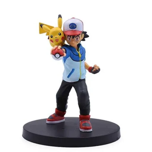 Pkm.store Pokemon Figuren-Ash Ketchum Figur Ca. 10Cm