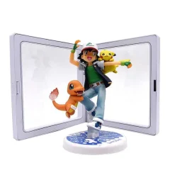 Pkm.store Pokemon Figuren-Ash Ketchum Pikachu Figur (Ca. 10Cm)