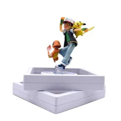 Pkm.store Pokemon Figuren-Ash Ketchum Pikachu Figur (Ca. 10Cm)