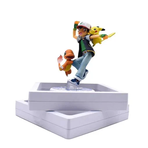 Pkm.store Pokemon Figuren-Ash Ketchum Pikachu Figur (Ca. 10Cm)