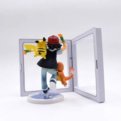 Pkm.store Pokemon Figuren-Ash Ketchum Pikachu Figur (Ca. 10Cm)