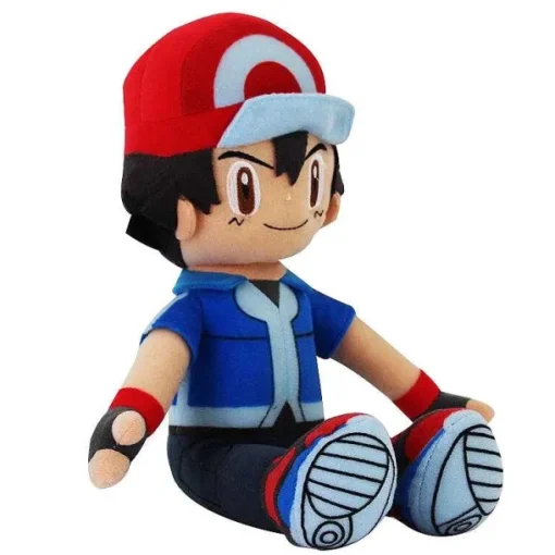Pkm.store Pokemon Kuscheltiere-Ash Ketchum Plusch Figur (Ca. 10Cm)