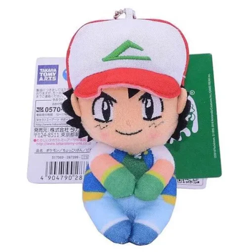 Pkm.store Pokemon Kuscheltiere-Ash Ketchum Plusch Figur (Ca. 10Cm)