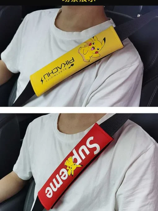 Pkm.store Sonstiges Merchandise-Auto Sitzgurt Cover Im Pikachu Oder Pokemon Design