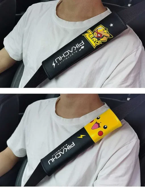 Pkm.store Sonstiges Merchandise-Auto Sitzgurt Cover Im Pikachu Oder Pokemon Design