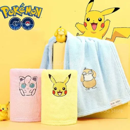 Pkm.store Sonstiges Merchandise-Bade Handtucher Mit Pokemon Pikachu U. A. Motiven