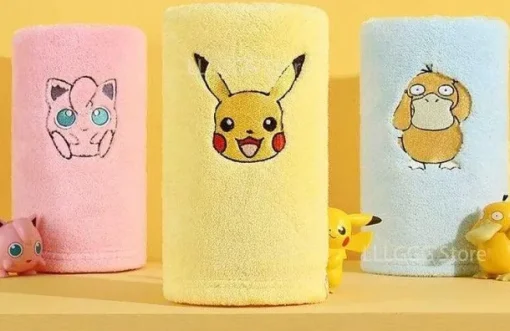 Pkm.store Sonstiges Merchandise-Bade Handtucher Mit Pokemon Pikachu U. A. Motiven