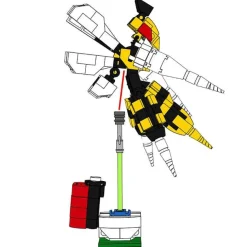 Pkm.store Pokemon Bausteine-Bibor / Beedrill Baustein Figur Pokemon (