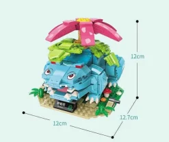 Pkm.store Pokemon Bausteine-Bisaflor (Venusaur) Baustein Figur