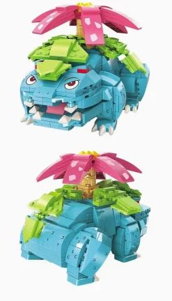 Pkm.store Pokemon Bausteine-Bisaflor (Venusaur) Baustein Figur