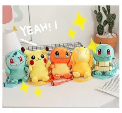 Pkm.store Sonstiges Merchandise-Bisasam Bulbasaur, Pikachu, Enton, Glumanda Plusch Kleine Tasche Rucksack