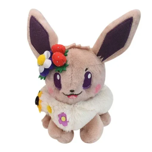 Pkm.store Pokemon Kuscheltiere-Blumen Pokemon Stofftiere Evoli, Galarian Gallopa, Feelinara, Hopplo Uvm.