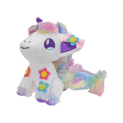 Pkm.store Pokemon Kuscheltiere-Blumen Pokemon Stofftiere Evoli, Galarian Gallopa, Feelinara, Hopplo Uvm.