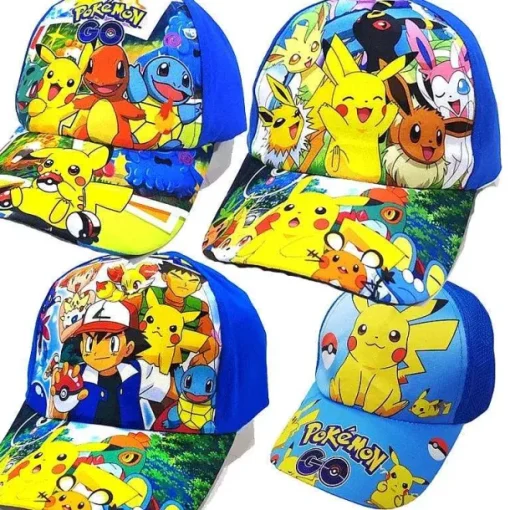 Pkm.store Sommer-Bunte Baseball Kids Mit Pikachu Motiven Fur Kinder