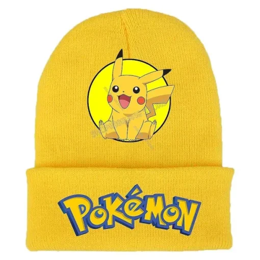 Pkm.store Herbst & Winter-Bunte Pokemon Winter Mützen Fur Kinder Oder Erwachsene