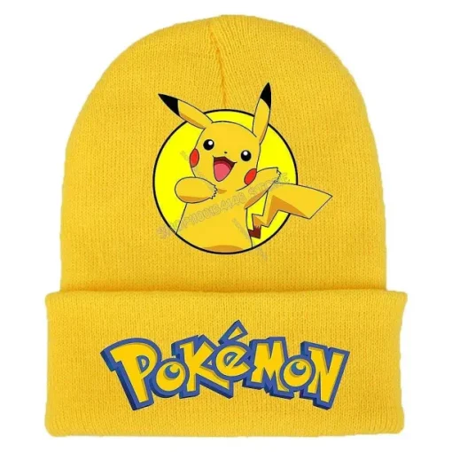 Pkm.store Herbst & Winter-Bunte Pokemon Winter Mützen Fur Kinder Oder Erwachsene
