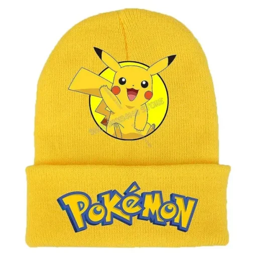 Pkm.store Herbst & Winter-Bunte Pokemon Winter Mützen Fur Kinder Oder Erwachsene
