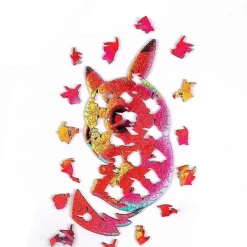 Pkm.store Pokemon Spielzeug-Buntes Pikachu Puzzle Aus Holz