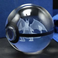 Pkm.store Pokeball & Pokebälle-Charizard Glurak Crystal Pokemon Go Ball Mit 3D Effekt