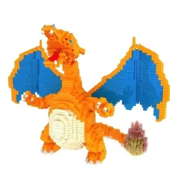 Pkm.store Pokemon Bausteine-Charizard Glurak Pokemon Baustein Set (2080 Teile)