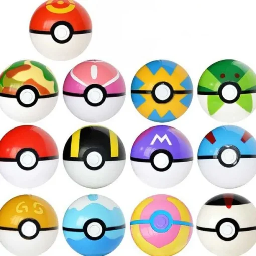 Pkm.store Pokeball & Pokebälle-Coole Pokemon Balle Im Set - 6, 10 Oder 13 Balle Aus Robusten Kunststoff