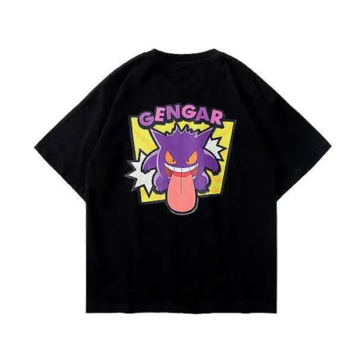 Pkm.store Sommer-Cooles Gengar Sommer T-Shirt Fur Kinder