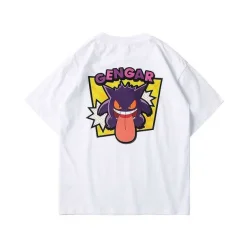 Pkm.store Sommer-Cooles Gengar Sommer T-Shirt Fur Kinder