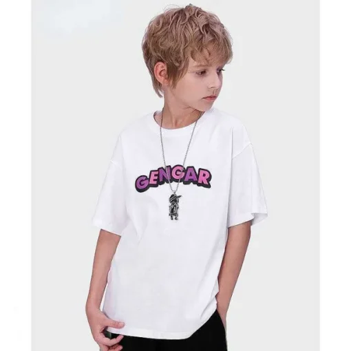 Pkm.store Sommer-Cooles Gengar Sommer T-Shirt Fur Kinder