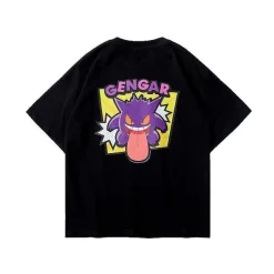 Pkm.store Sommer-Cooles Gengar Sommer T-Shirt Fur Kinder