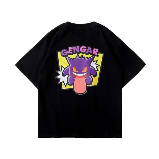 Pkm.store Sommer-Cooles Gengar Sommer T-Shirt Fur Kinder