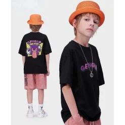 Pkm.store Sommer-Cooles Gengar Sommer T-Shirt Fur Kinder