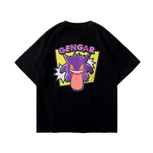 Pkm.store Sommer-Cooles Gengar Sommer T-Shirt Fur Kinder