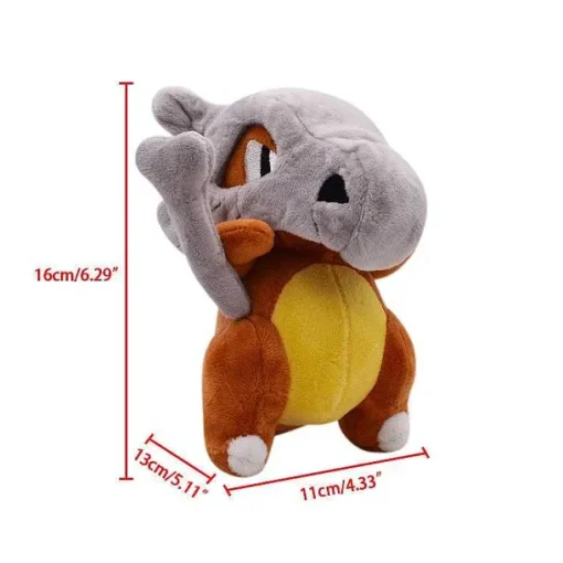 Pkm.store Pokemon Kuscheltiere-Cubone Tragosso Pokemon Stofftier Plusch Pokemon (Ca. 16Cm)