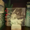 Pkm.store Pokemon Lampen & Nachtlichter-3D Led Hologramm Nachtlampe Pokemon Evoli Eevee