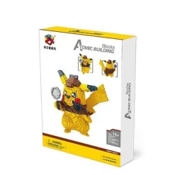 Pkm.store Pokemon Bausteine-Detektiv Pikachu Baustein-Modell (15Cm X 15Cm X 15Cm)
