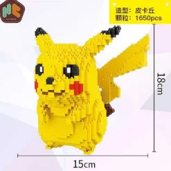 Pkm.store Pokemon Bausteine-Detektiv Pikachu Baustein-Modell (15Cm X 15Cm X 15Cm)